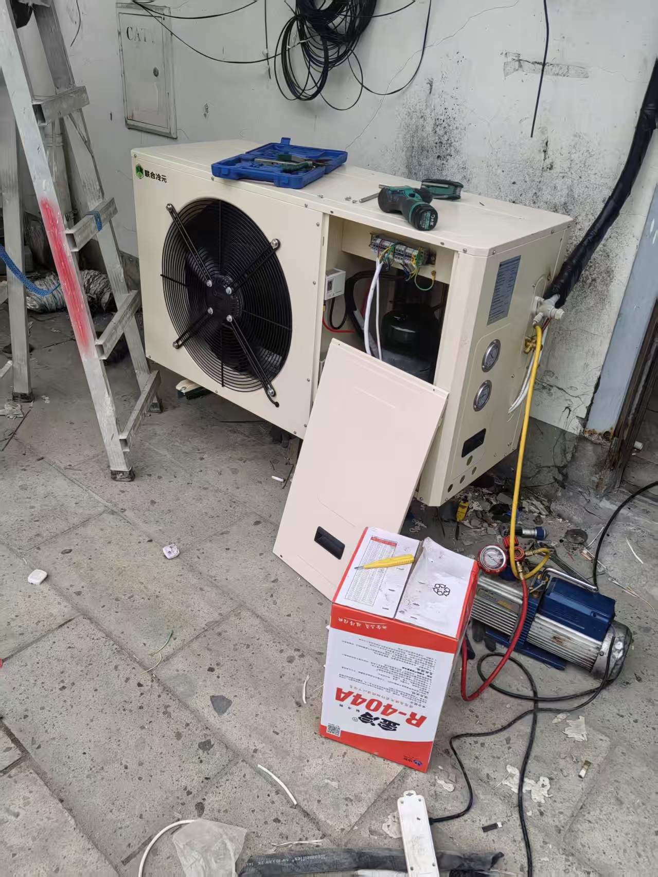 绍兴制药厂冷水机油温机 油冷机维修案例